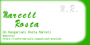 marcell rosta business card